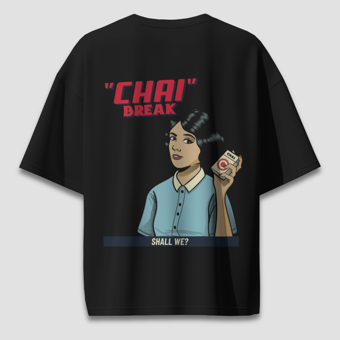 Chai Break - Chapter26 premium oversized graphic t-shirt detail