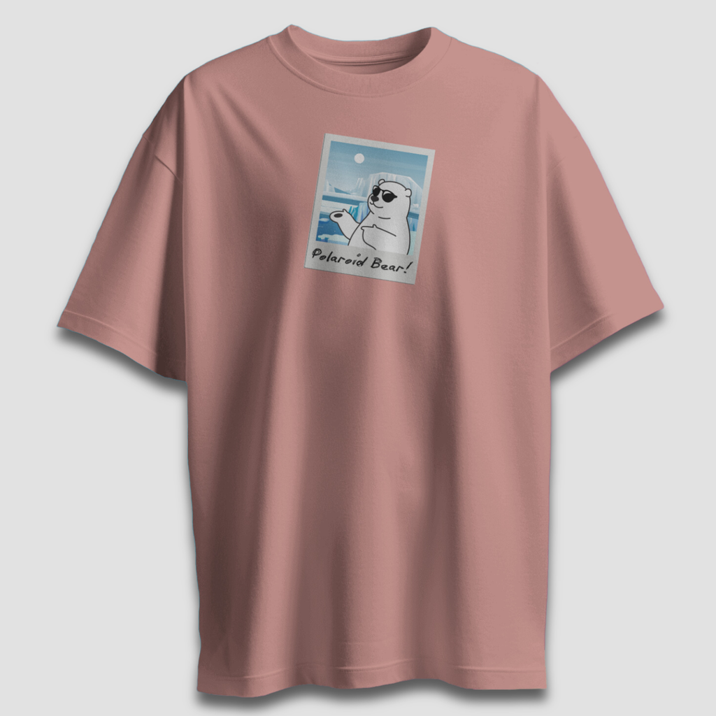 Polaroid Bear - Chapter26 premium oversized graphic t-shirt detail