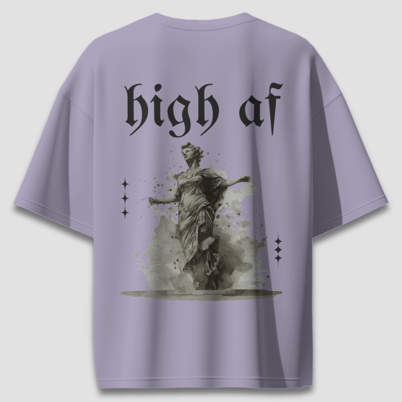 High AF Light - Chapter26 premium oversized graphic t-shirt detail