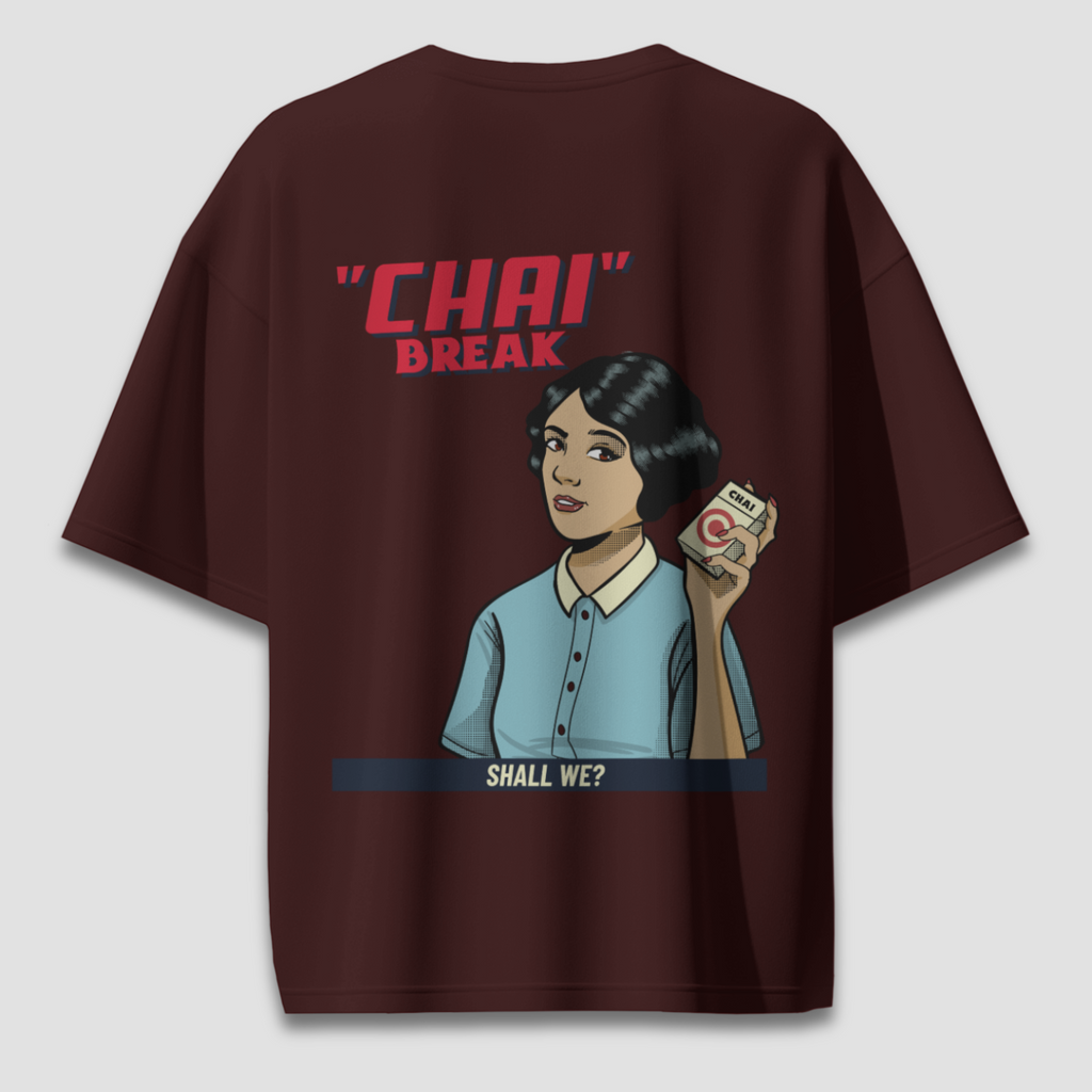 Chai Break - Chapter26 premium oversized graphic t-shirt detail
