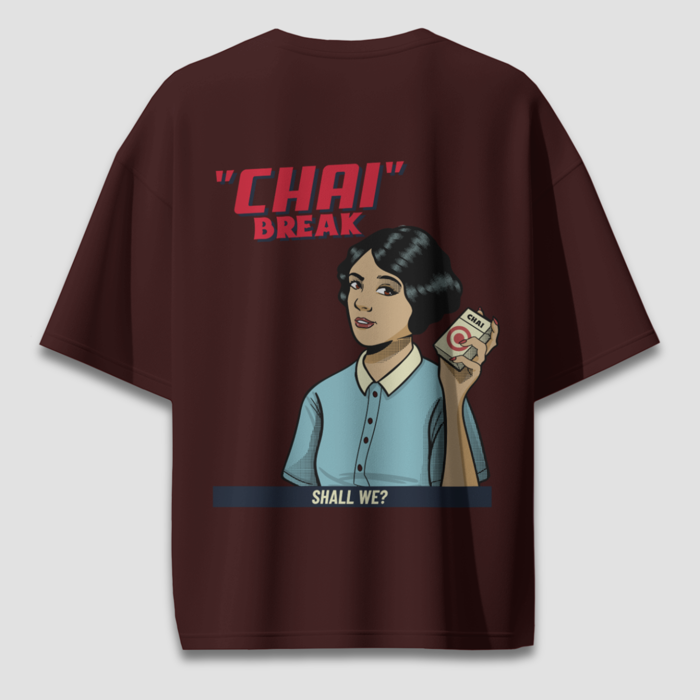 Chai Break - Chapter26 premium oversized graphic t-shirt detail