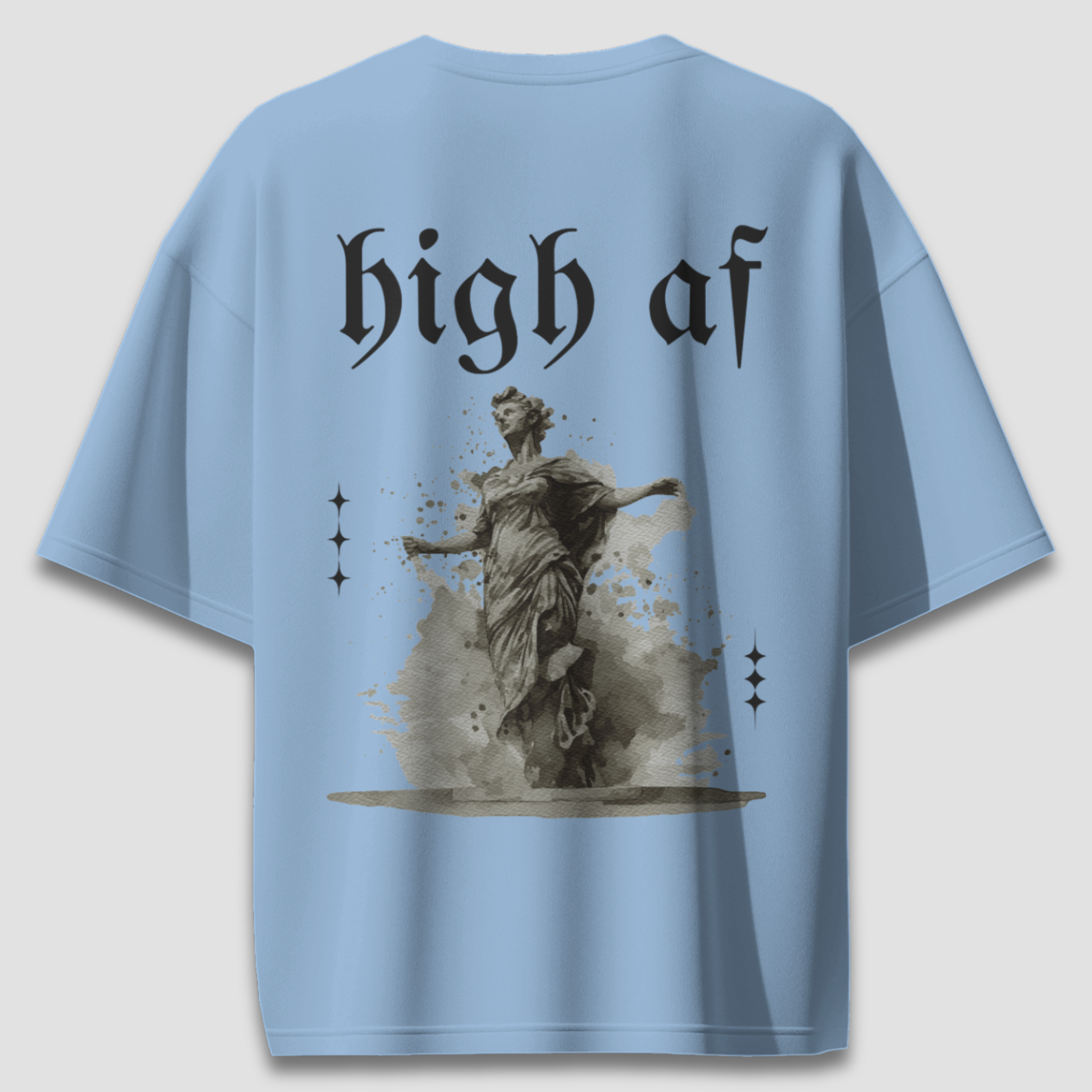 High AF Light - Chapter26 premium oversized graphic t-shirt detail