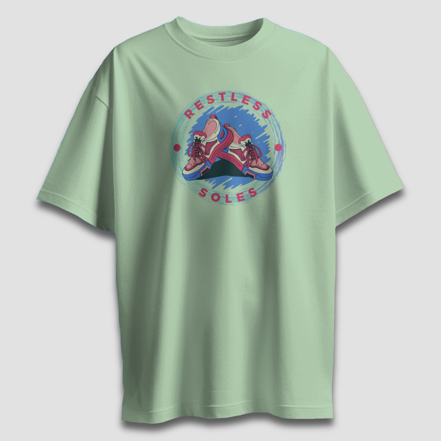 Restless Soles - Chapter26 premium oversized graphic t-shirt detail