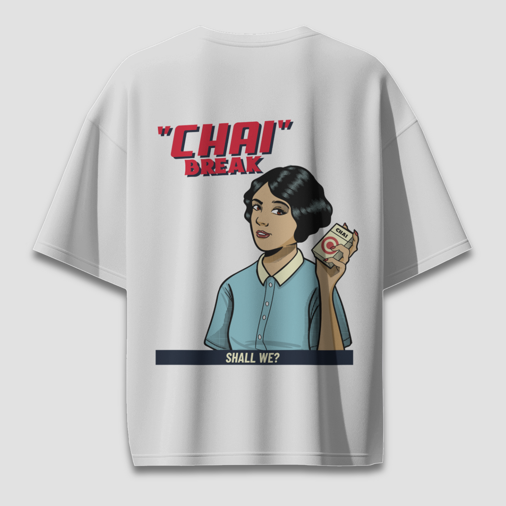 Chai Break - Chapter26 premium oversized graphic t-shirt detail