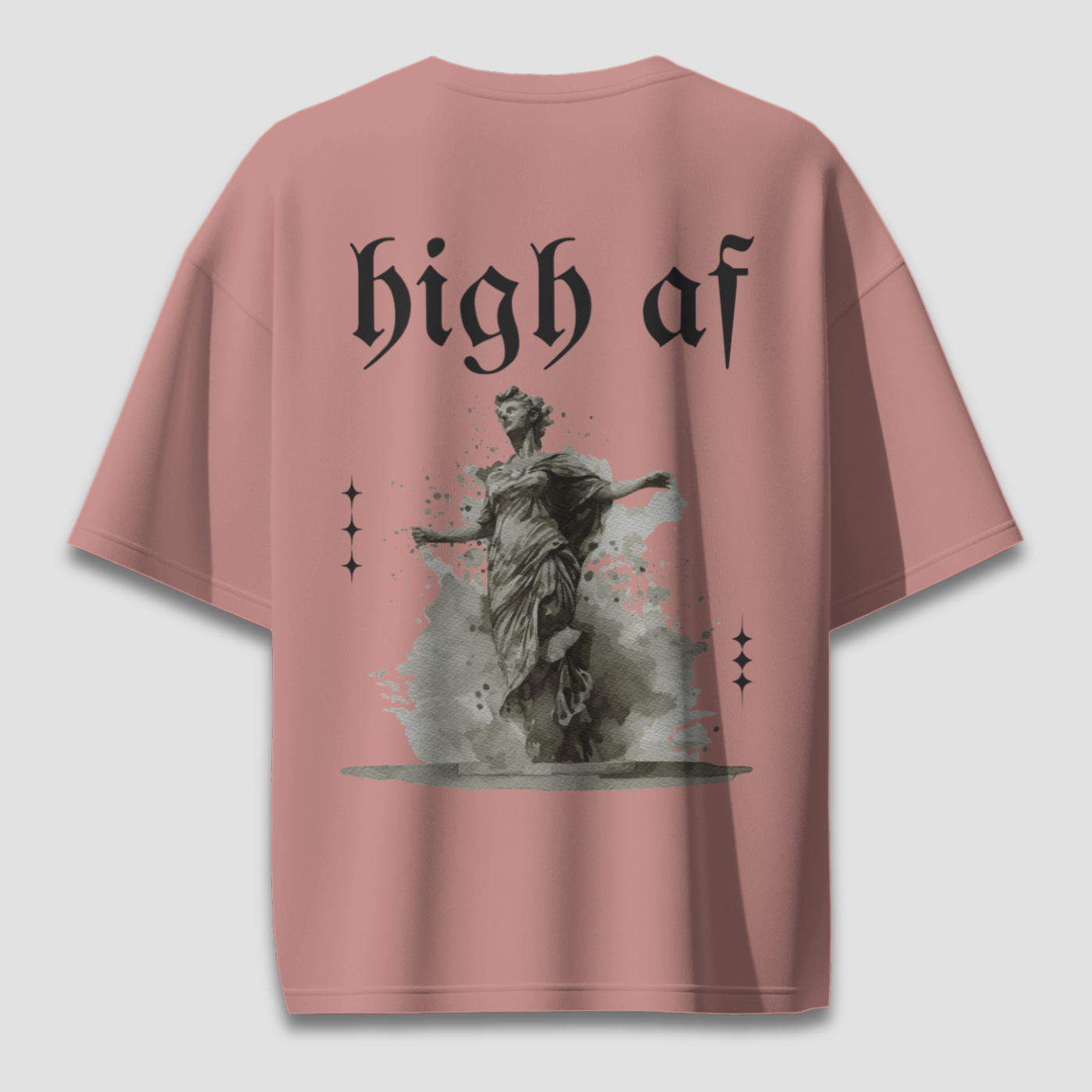 High AF Light - Chapter26 premium oversized graphic t-shirt detail