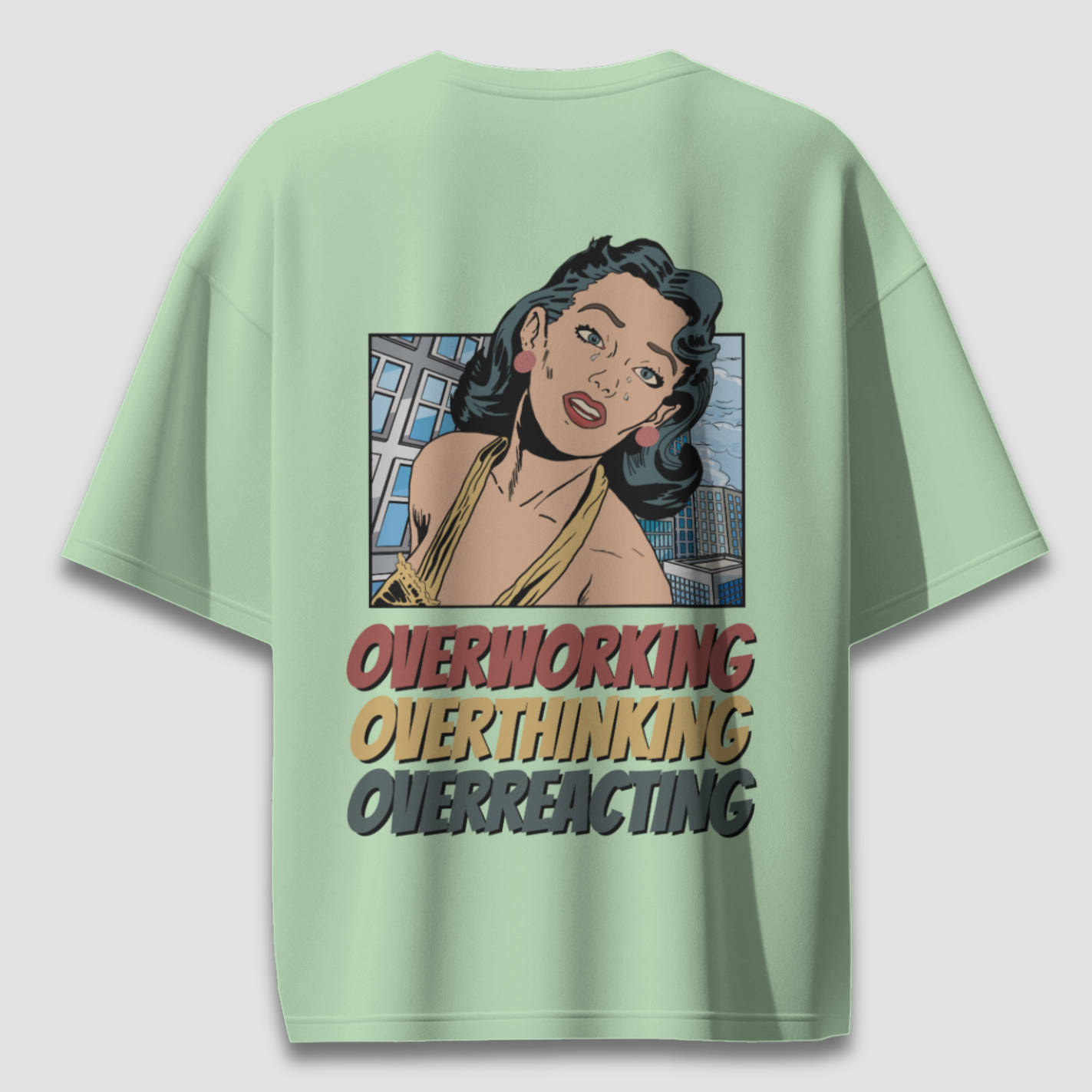 Overworking - Chapter26 premium oversized graphic t-shirt detail