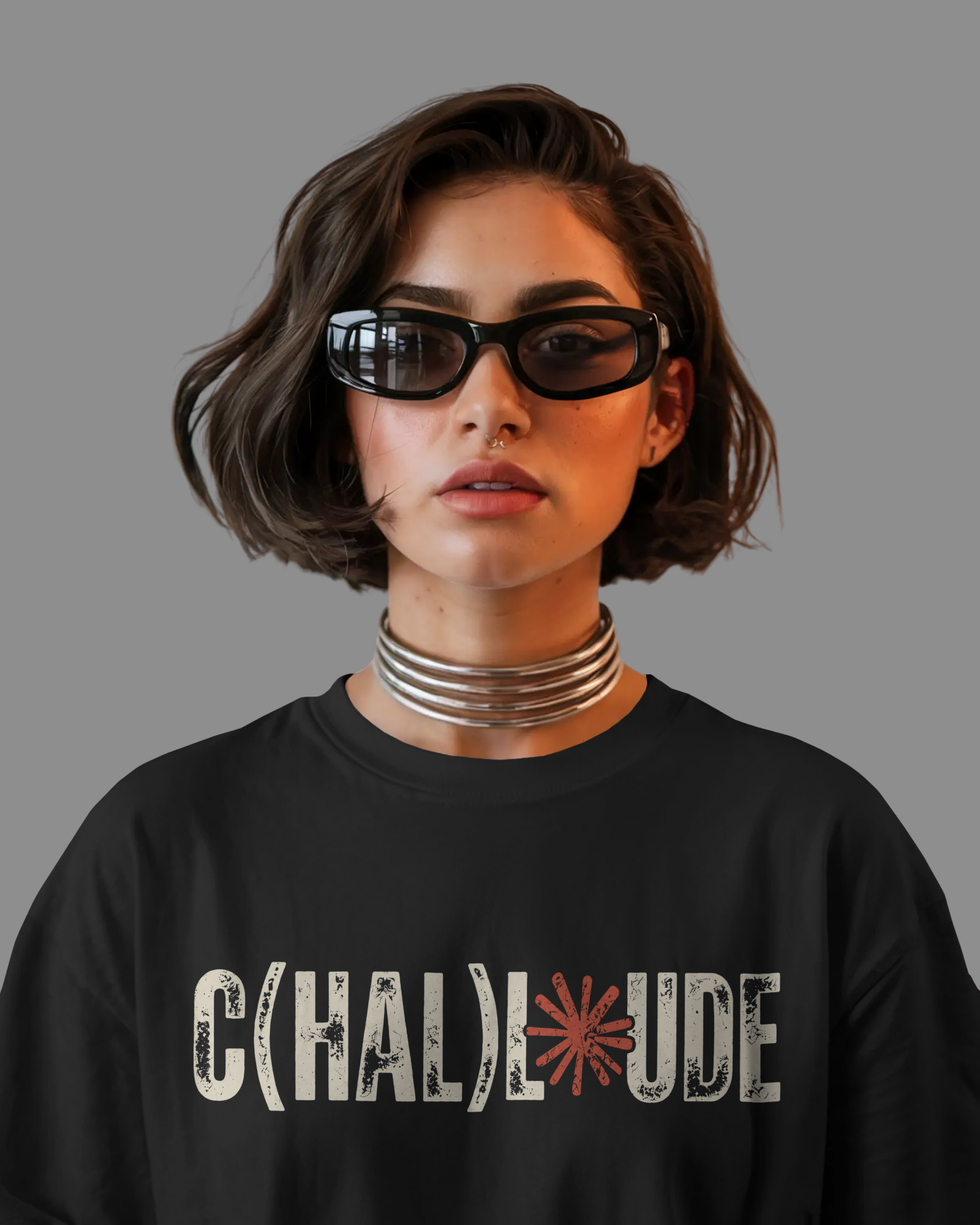 Claude - Chapter26 premium oversized graphic t-shirt detail
