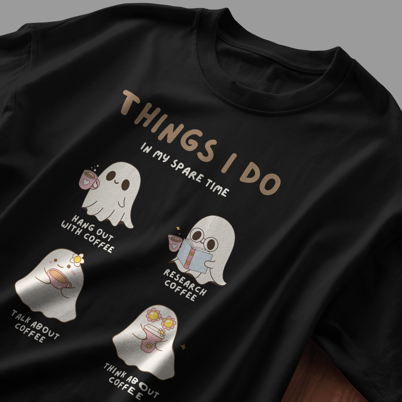 Things I Do with Coffee - Chapter26 premium oversized graphic t-shirt