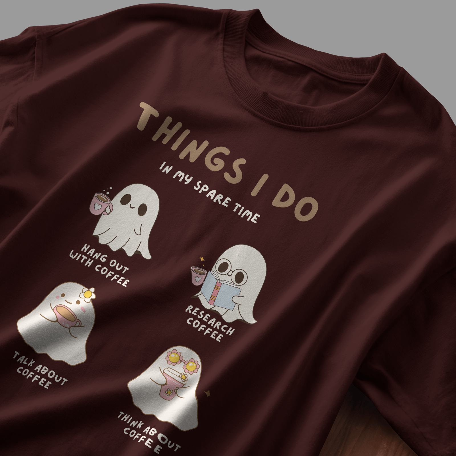 Things I Do with Coffee - Chapter26 premium oversized graphic t-shirt