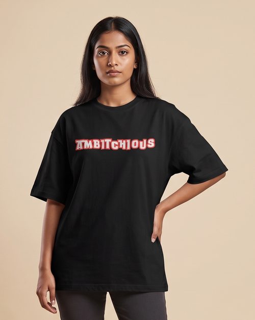 Ambitchious oversized t-shirt on model