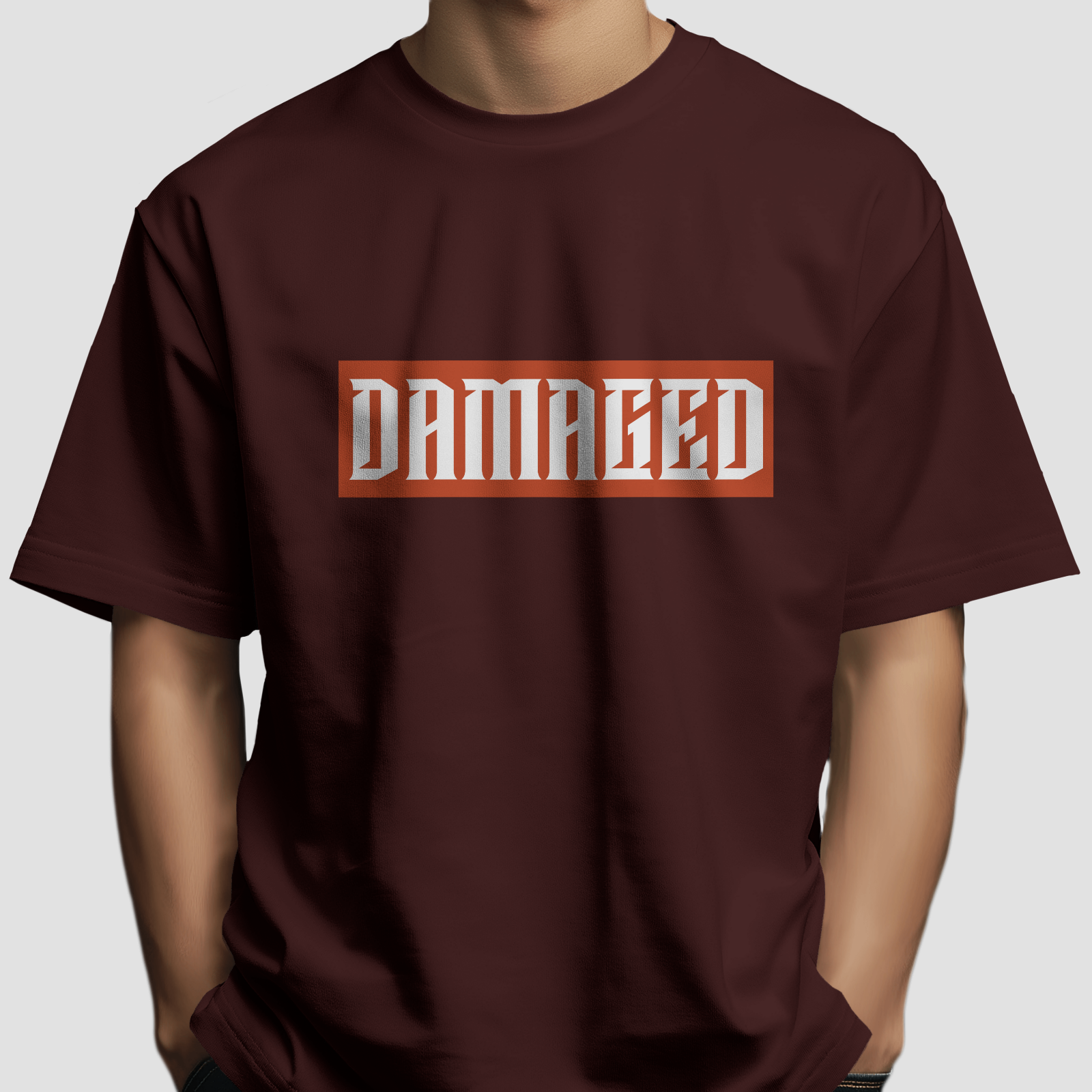 Damaged - Chapter26 premium oversized graphic t-shirt detail
