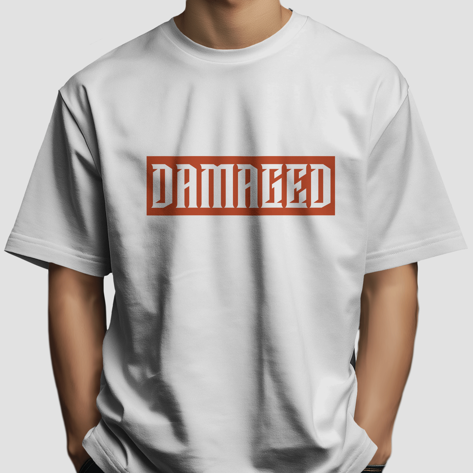 Damaged - Chapter26 premium oversized graphic t-shirt detail