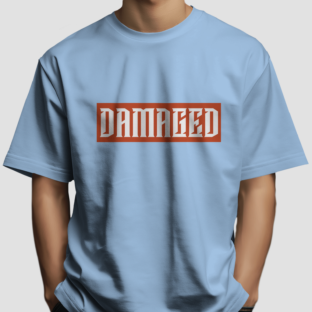Damaged - Chapter26 premium oversized graphic t-shirt detail