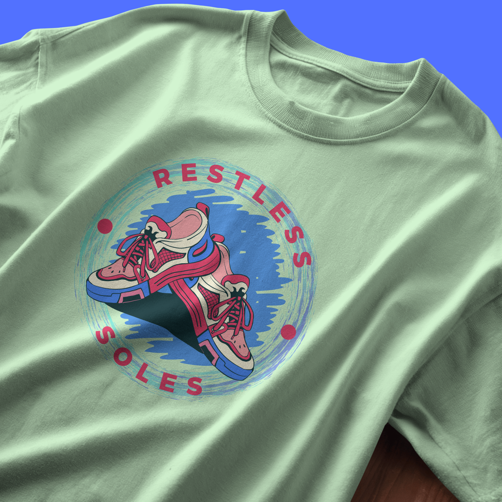 Restless Soles - Chapter26 premium oversized graphic t-shirt detail