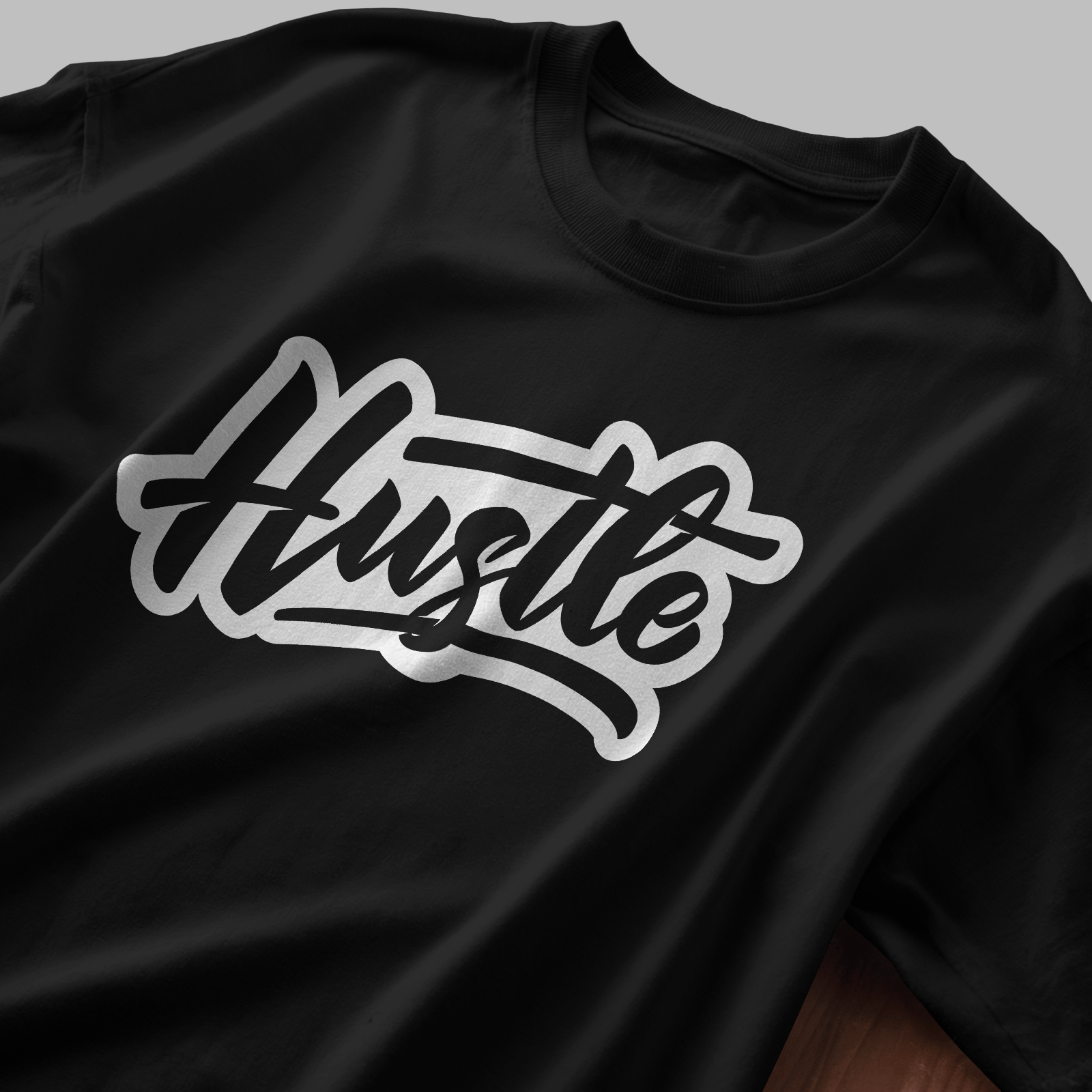 Hustle Dark - Chapter26 premium oversized graphic t-shirt detail