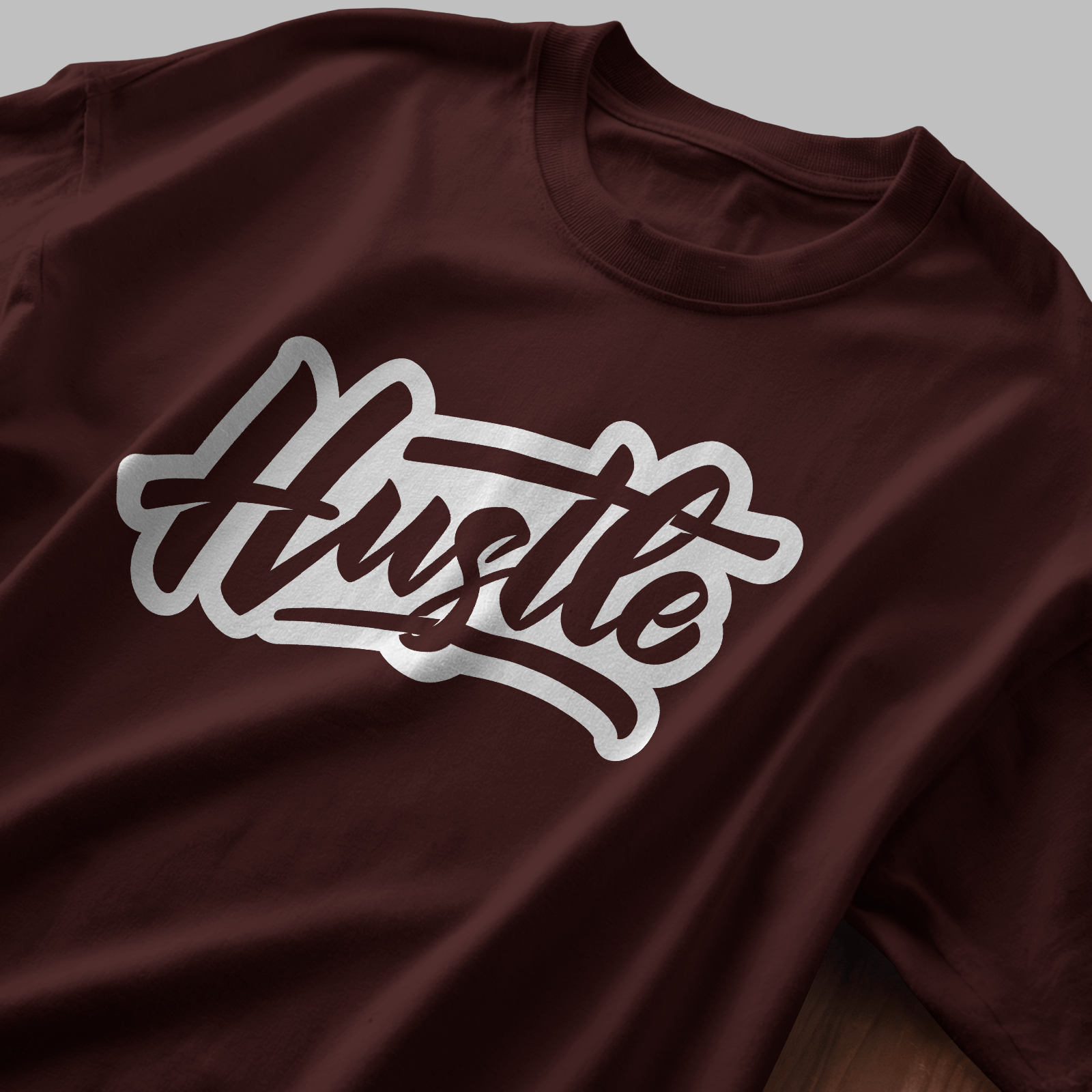 Hustle Dark - Chapter26 premium oversized graphic t-shirt detail