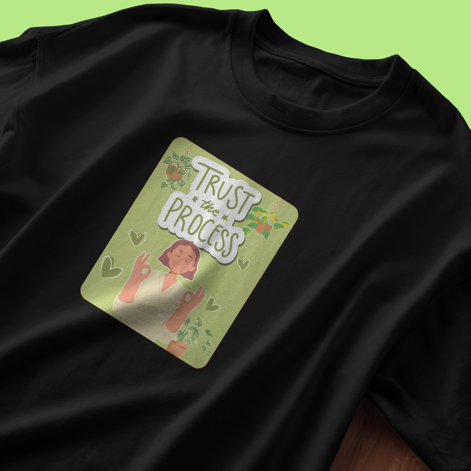 Trust The Process - Chapter26 premium oversized graphic t-shirt detail