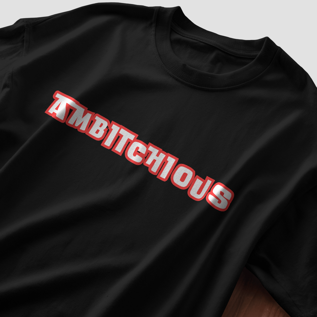 Ambitchious - Chapter26 premium oversized graphic t-shirt detail