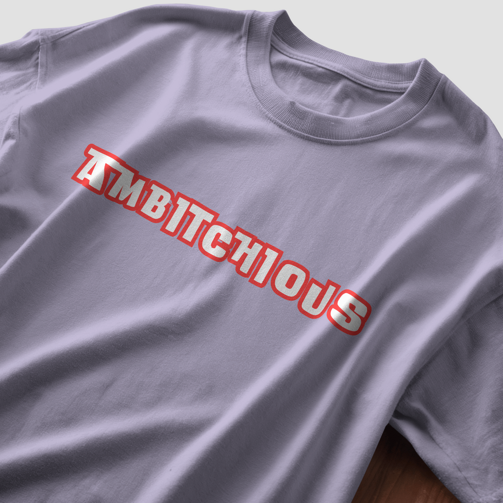 Ambitchious - Chapter26 premium oversized graphic t-shirt detail
