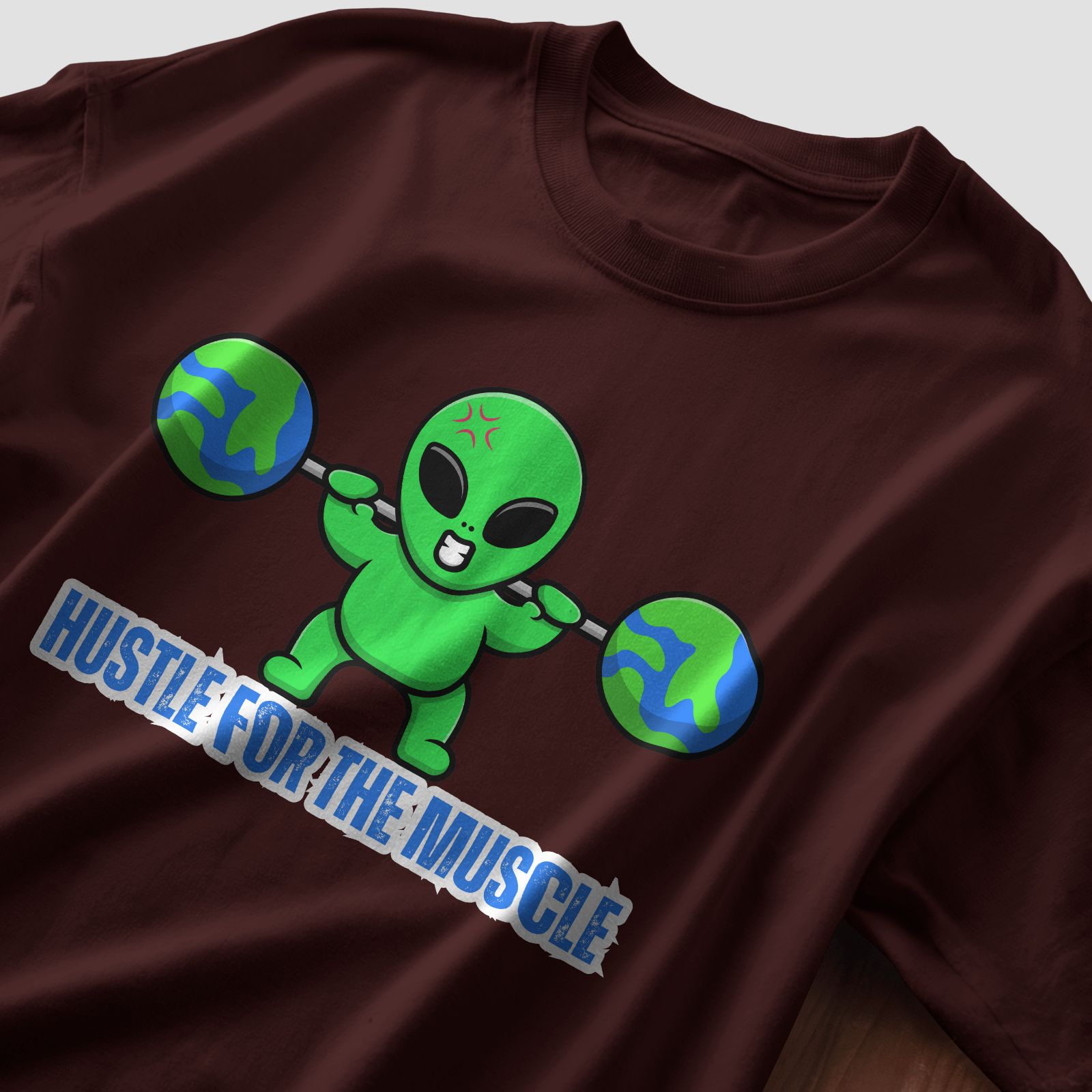 Hustle for the Muscle - Chapter26 premium oversized graphic t-shirt detail