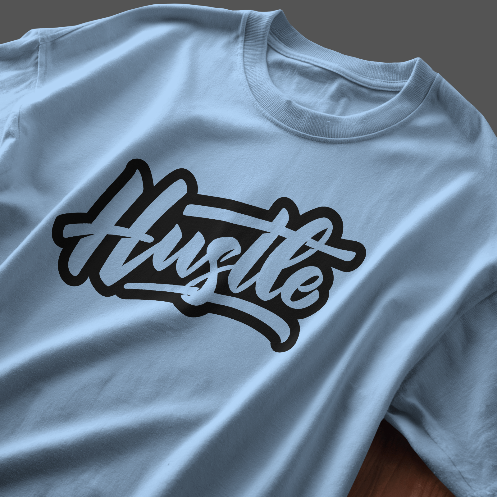 Hustle Light - Chapter26 premium oversized graphic t-shirt detail