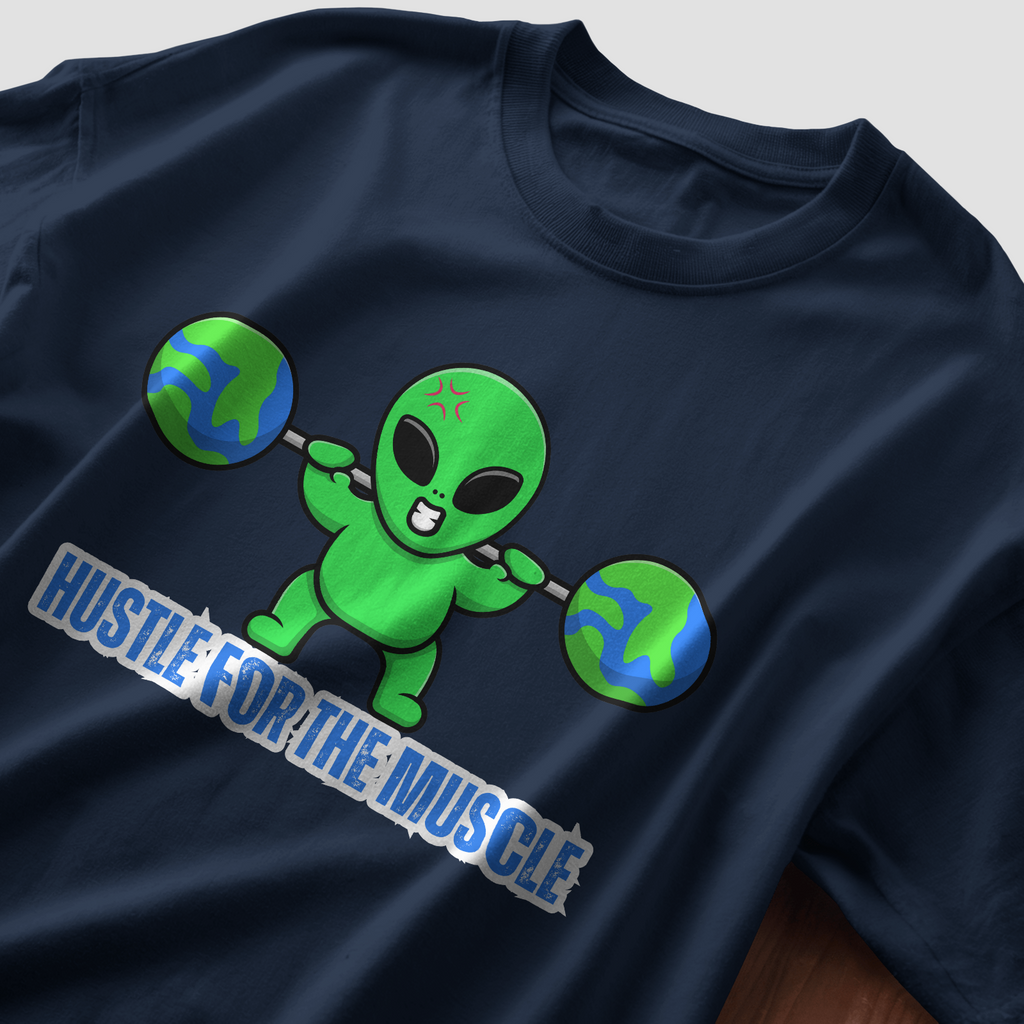 Hustle for the Muscle - Chapter26 premium oversized graphic t-shirt detail