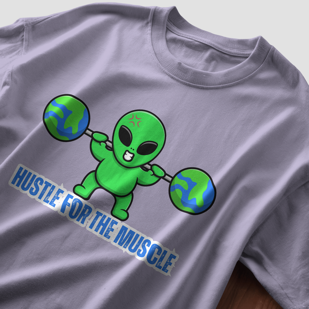 Hustle for the Muscle - Chapter26 premium oversized graphic t-shirt detail