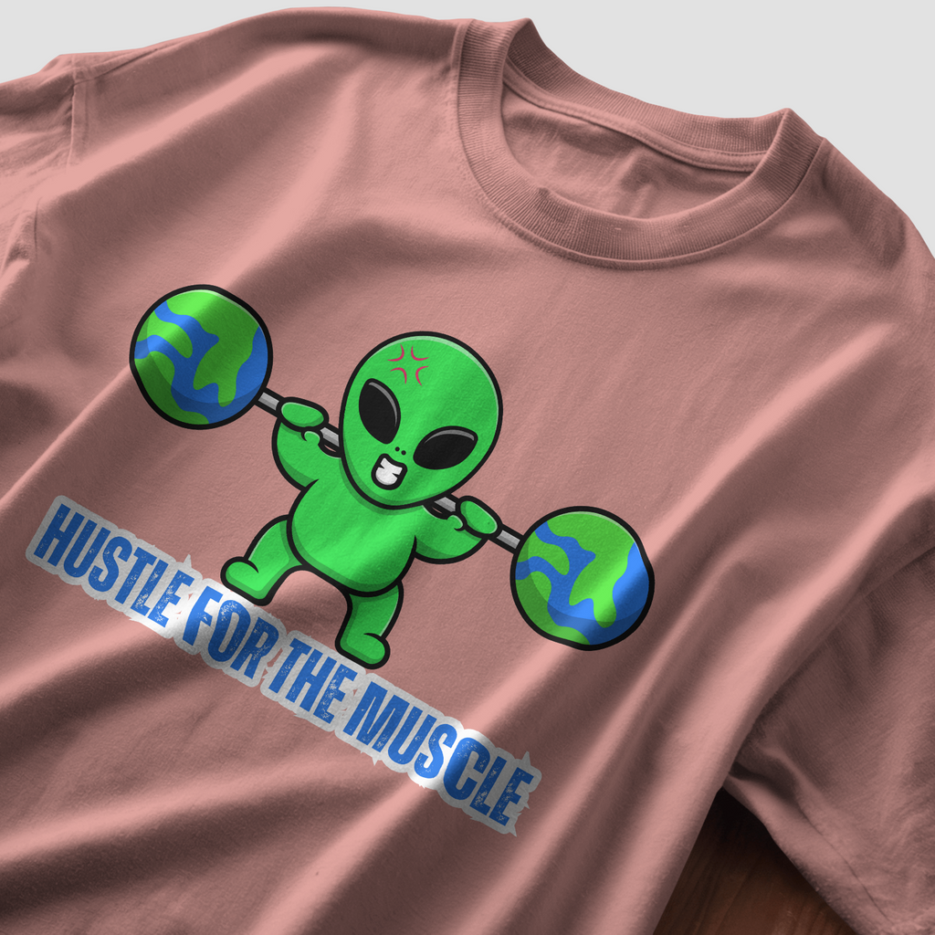 Hustle for the Muscle - Chapter26 premium oversized graphic t-shirt detail