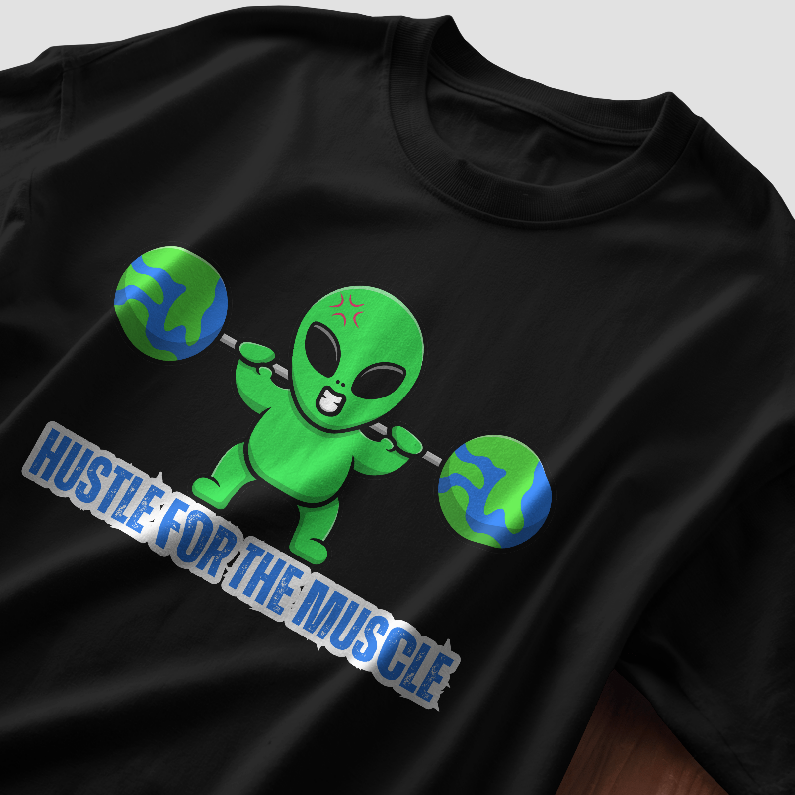 Hustle for the Muscle - Chapter26 premium oversized graphic t-shirt detail