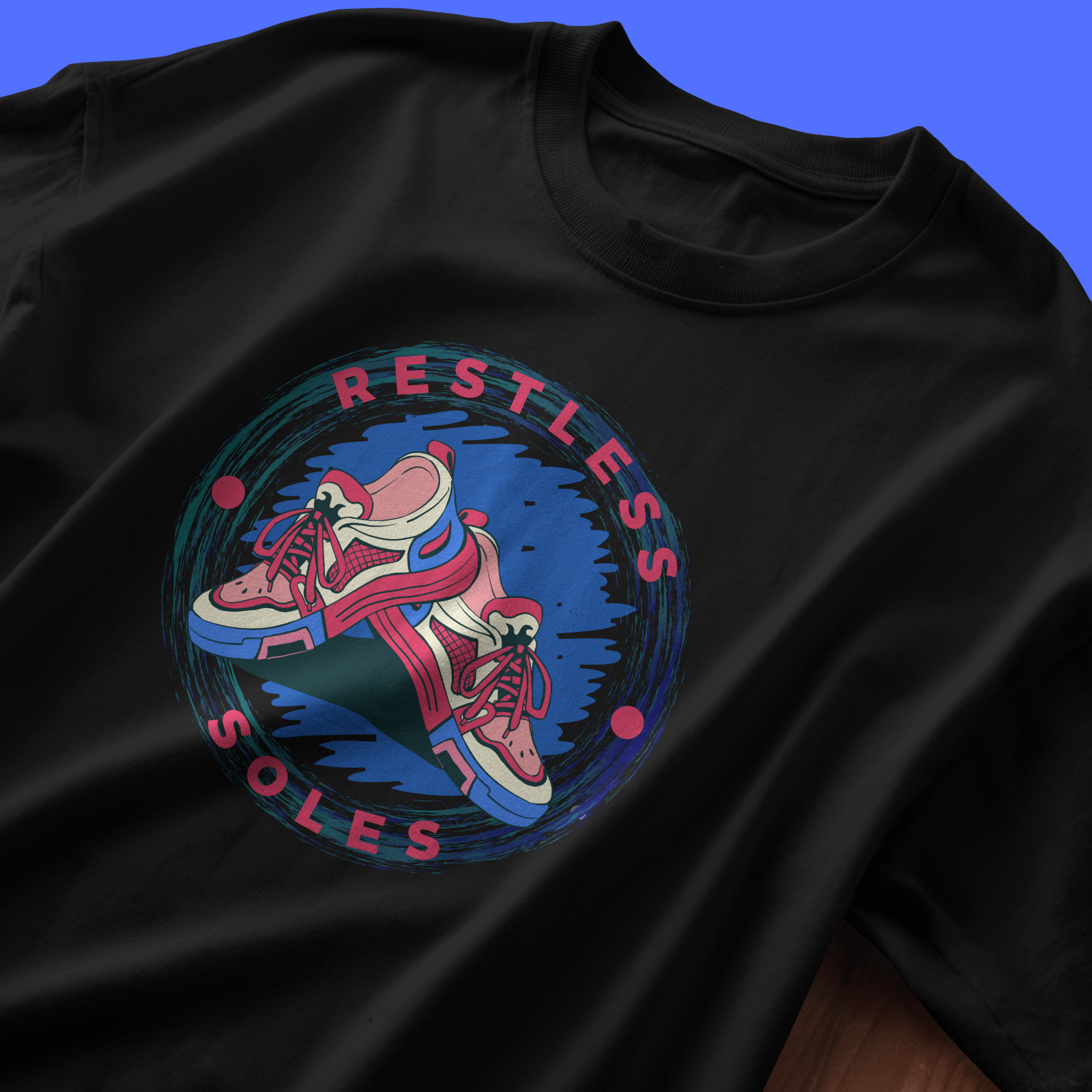 Restless Soles - Chapter26 premium oversized graphic t-shirt detail