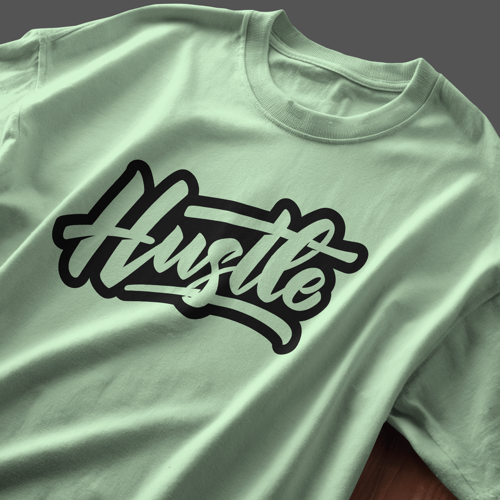 Hustle Light - Chapter26 premium oversized graphic t-shirt detail