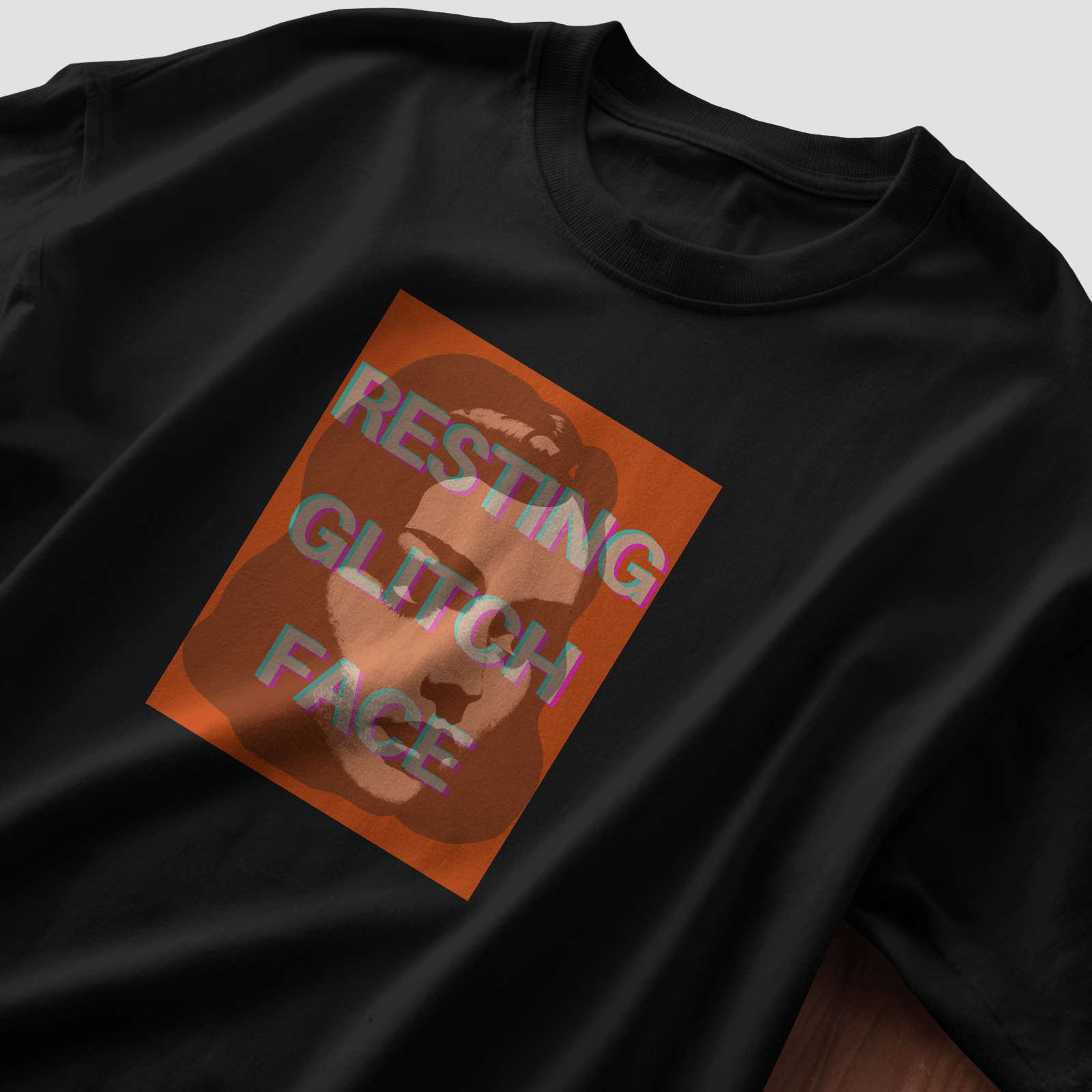 Resting Glitch Face - Chapter26 premium oversized graphic t-shirt