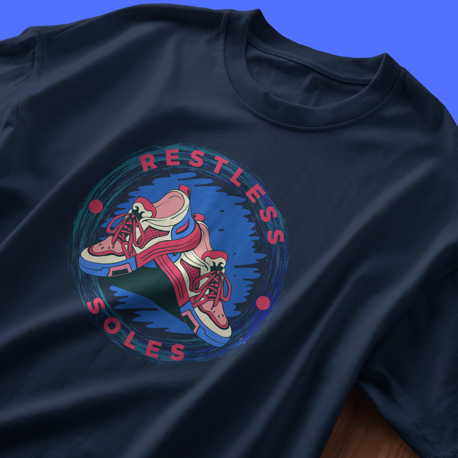 Restless Soles - Chapter26 premium oversized graphic t-shirt detail