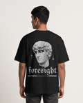 Foresight oversized t-shirt back print on model - Black