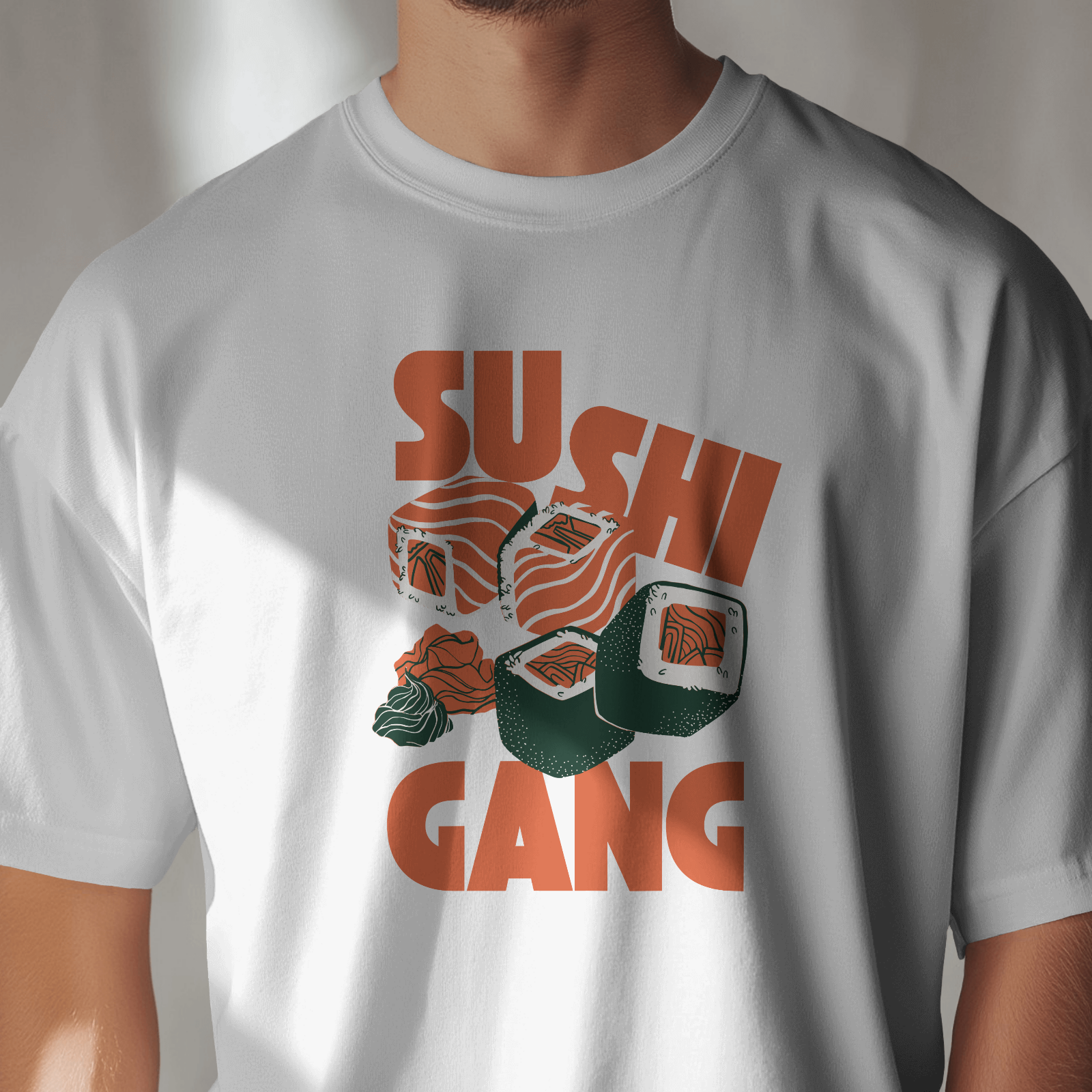 Sushi Gang - Chapter26 premium oversized graphic t-shirt detail