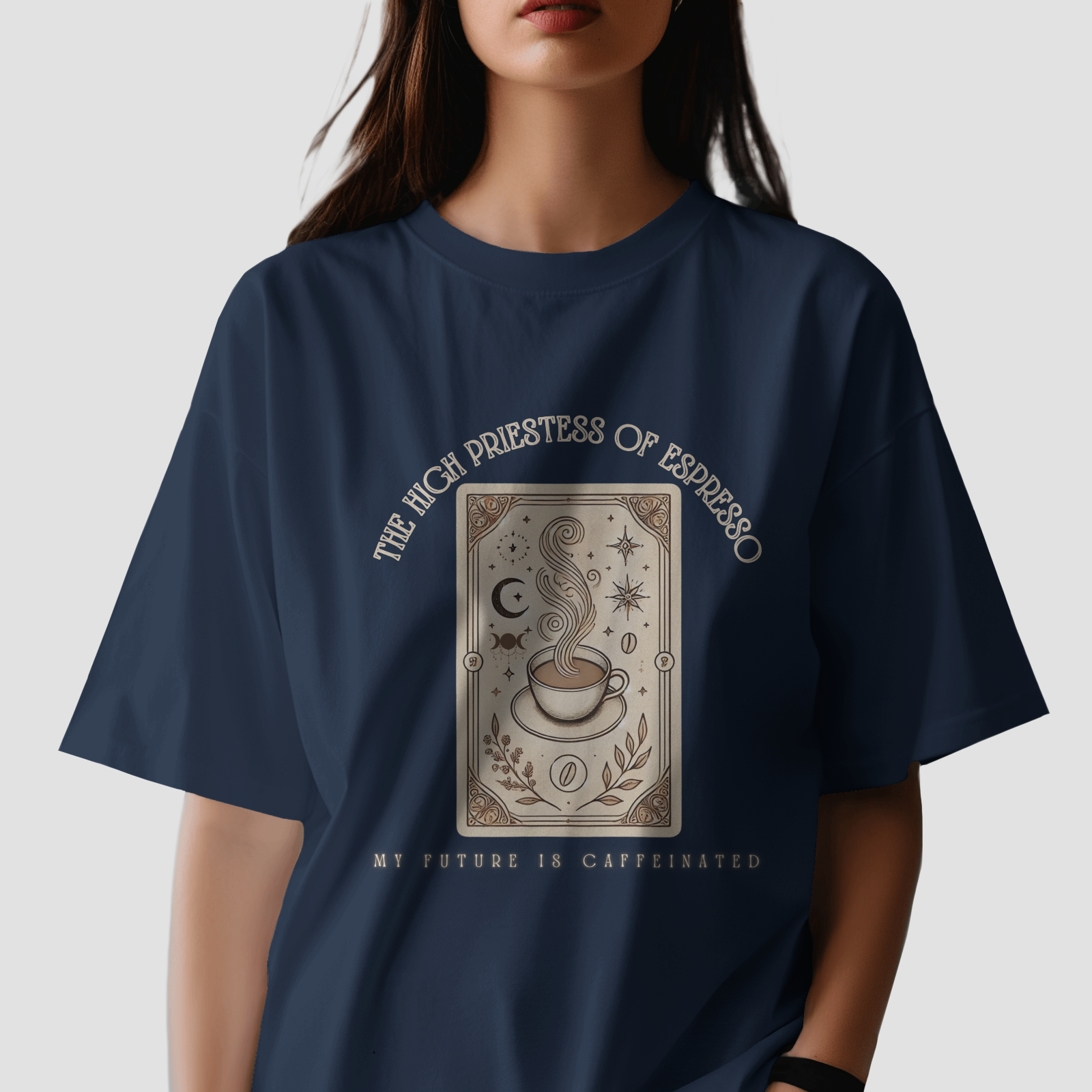 High Priestess of Espresso - Chapter26 premium oversized graphic t-shirt