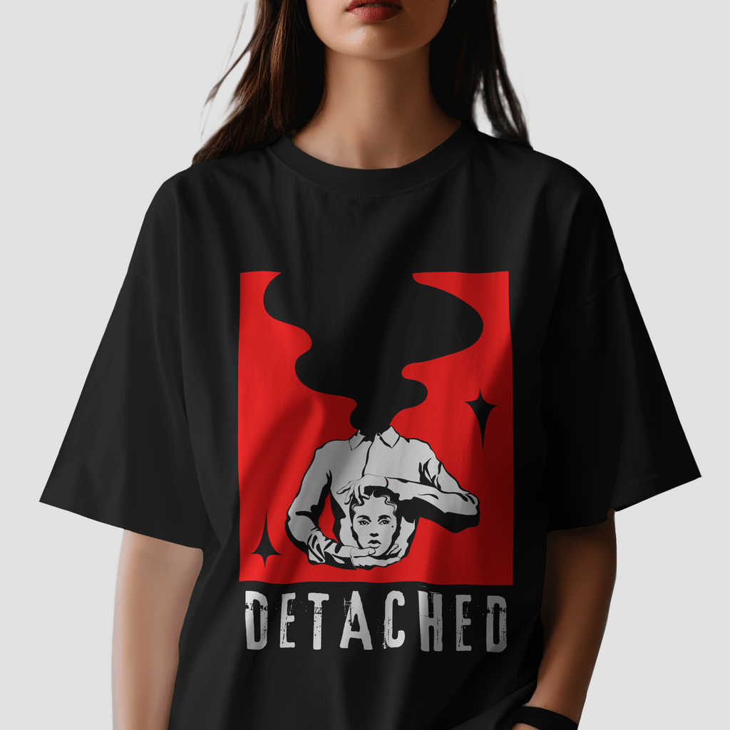 Detached - Chapter26 premium oversized graphic t-shirt detail