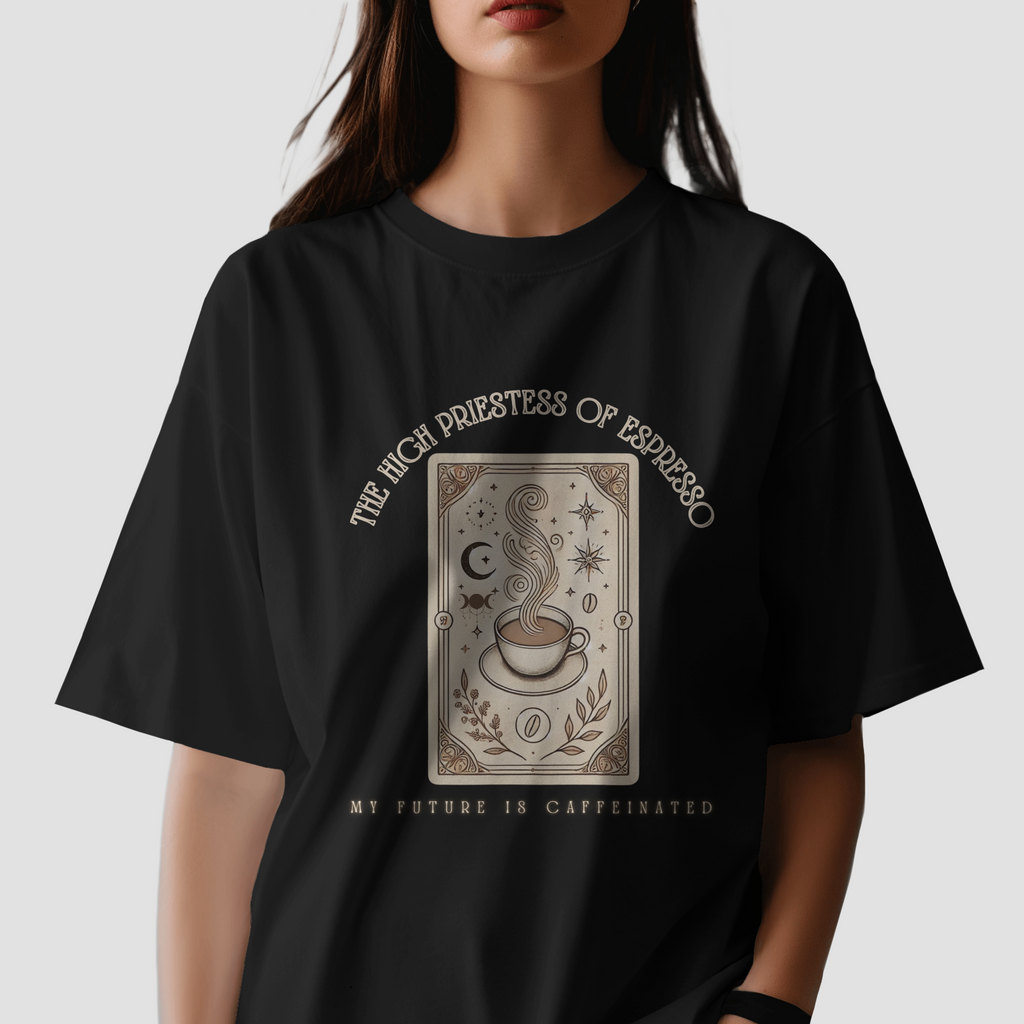 High Priestess of Espresso - Chapter26 premium oversized graphic t-shirt