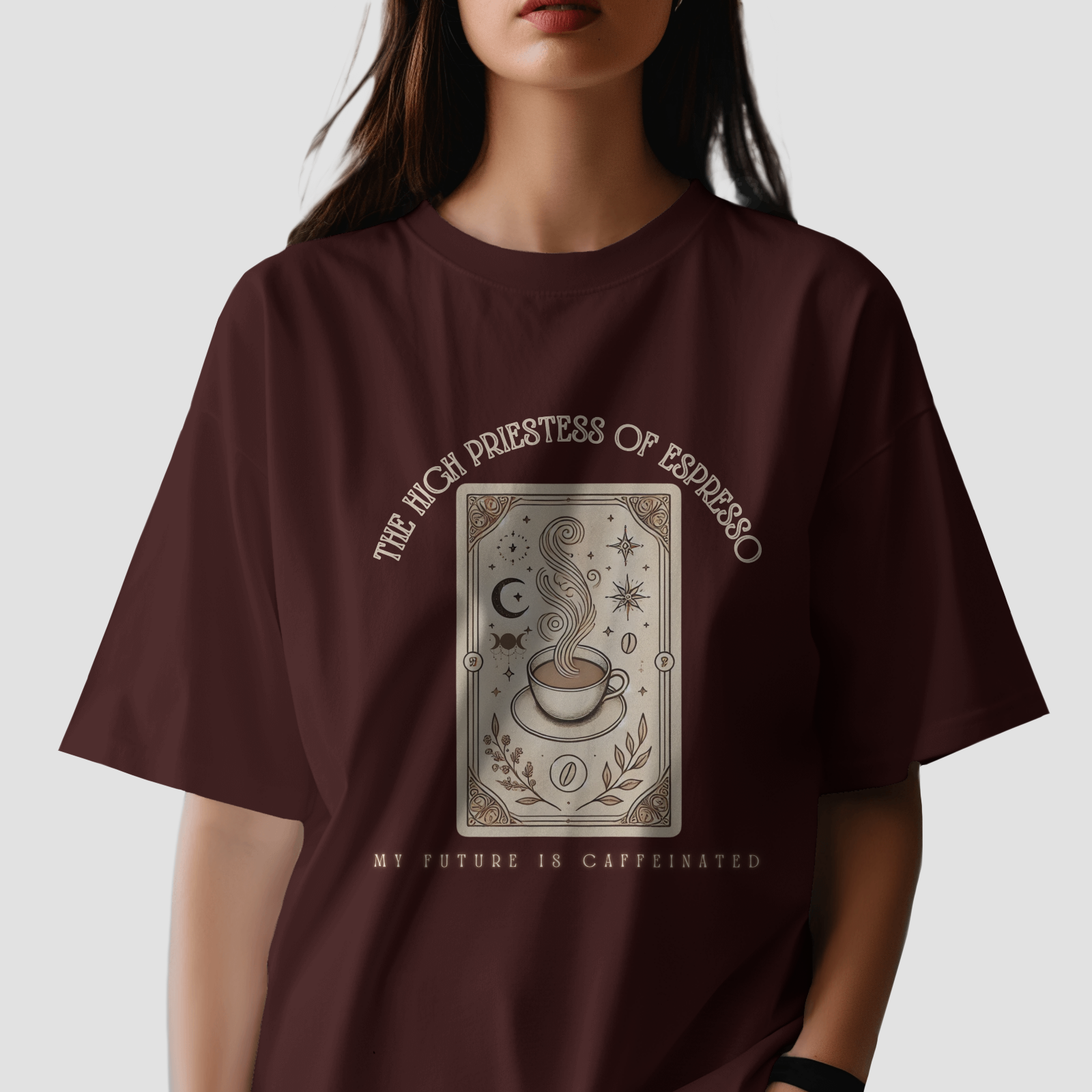High Priestess of Espresso - Chapter26 premium oversized graphic t-shirt