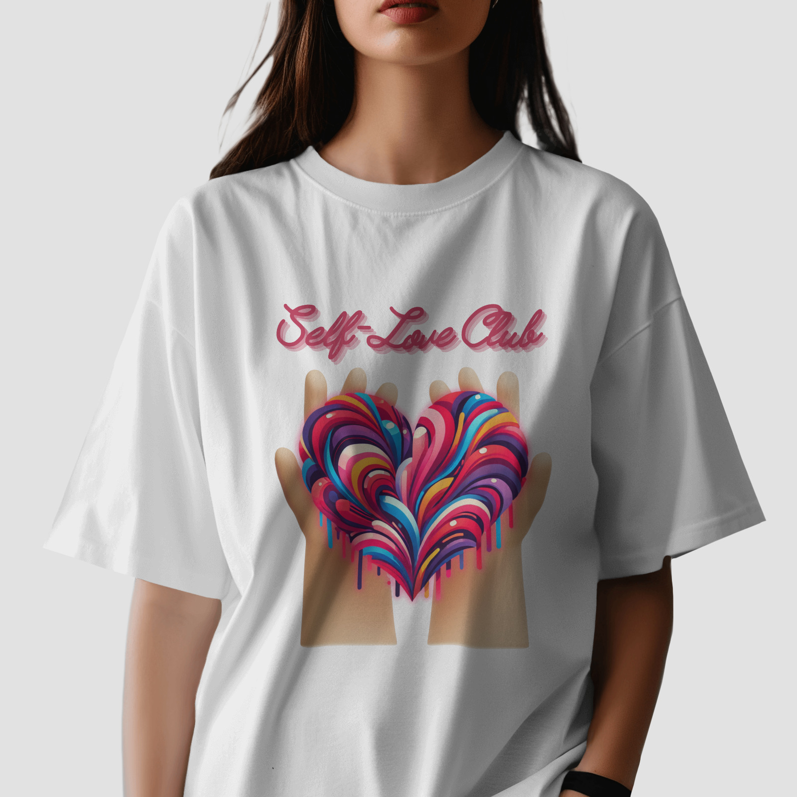 Self Love Club - Chapter26 premium oversized graphic t-shirt detail