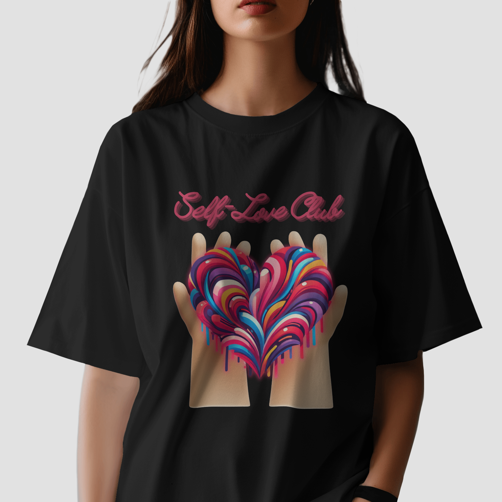 Self Love Club - Chapter26 premium oversized graphic t-shirt detail