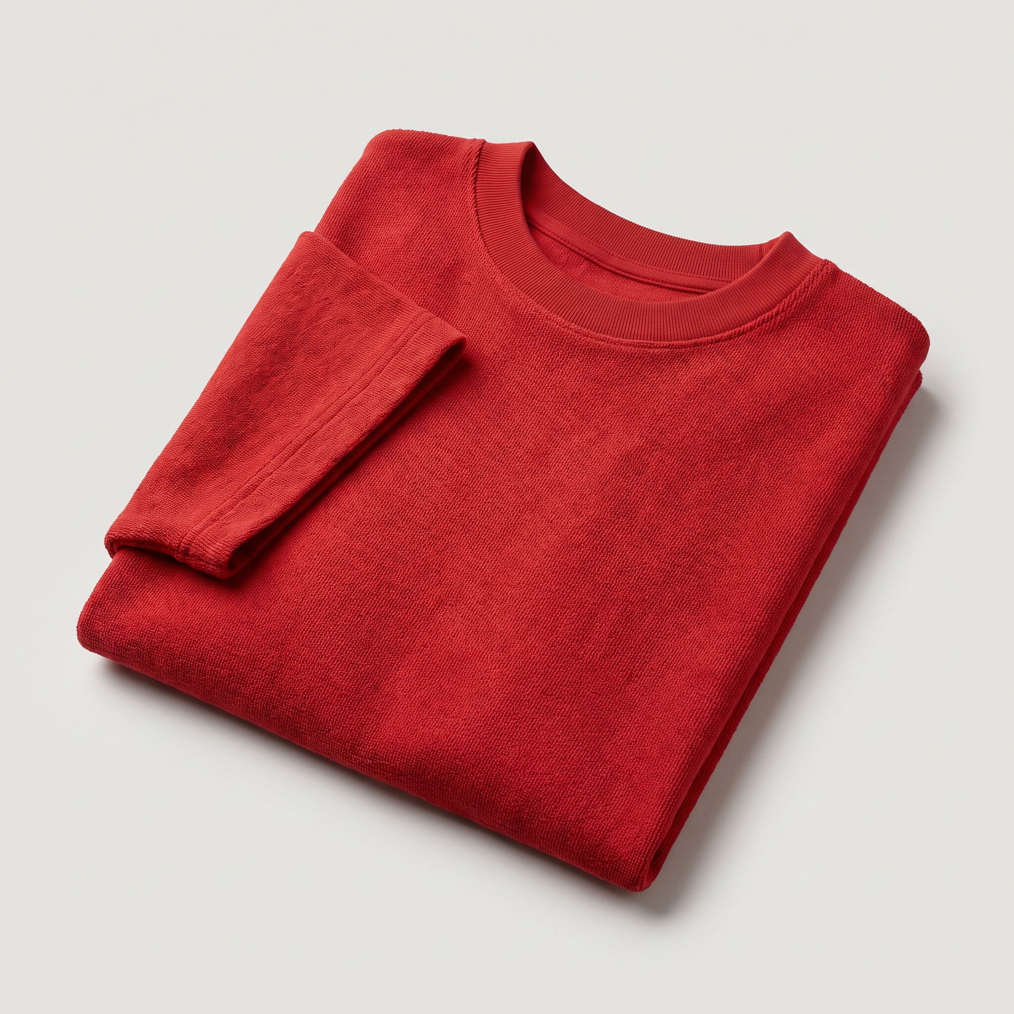 Red Rush oversized t-shirt, folded fabric detail
