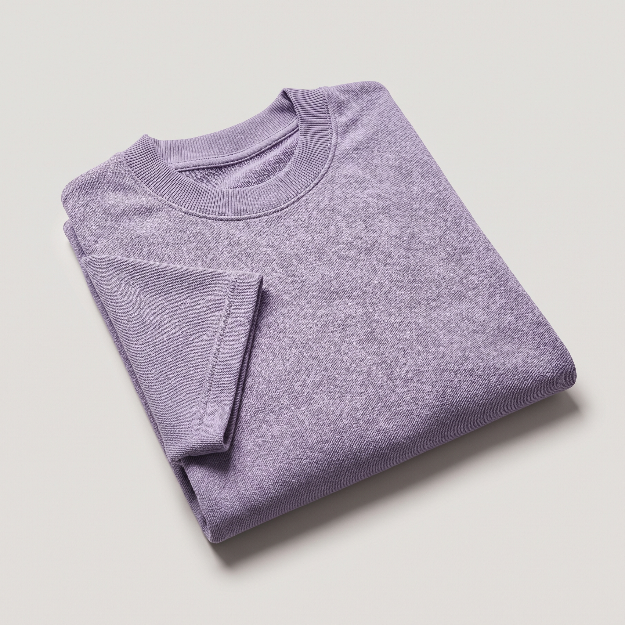 Laid Lavender oversized t-shirt, folded fabric detail