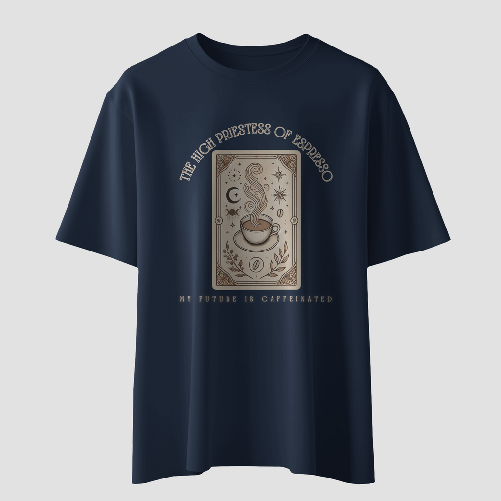 High Priestess of Espresso - Chapter26 premium oversized graphic t-shirt detail