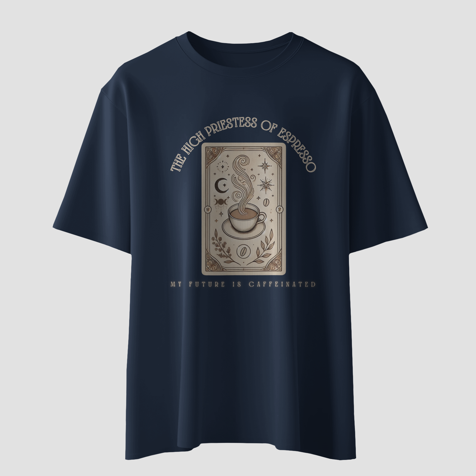 High Priestess of Espresso - Chapter26 premium oversized graphic t-shirt detail
