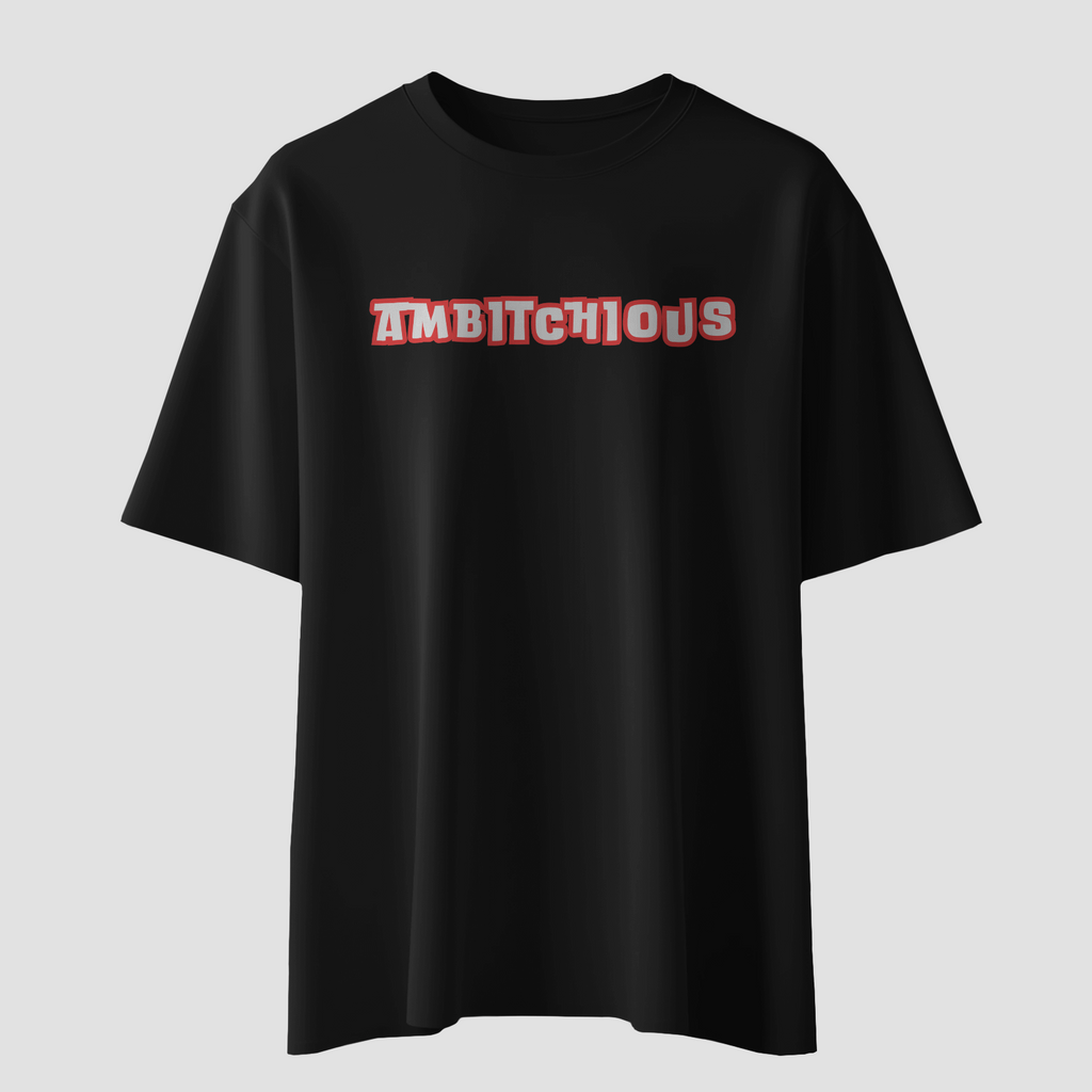 Ambitchious - Chapter26 premium oversized graphic t-shirt detail