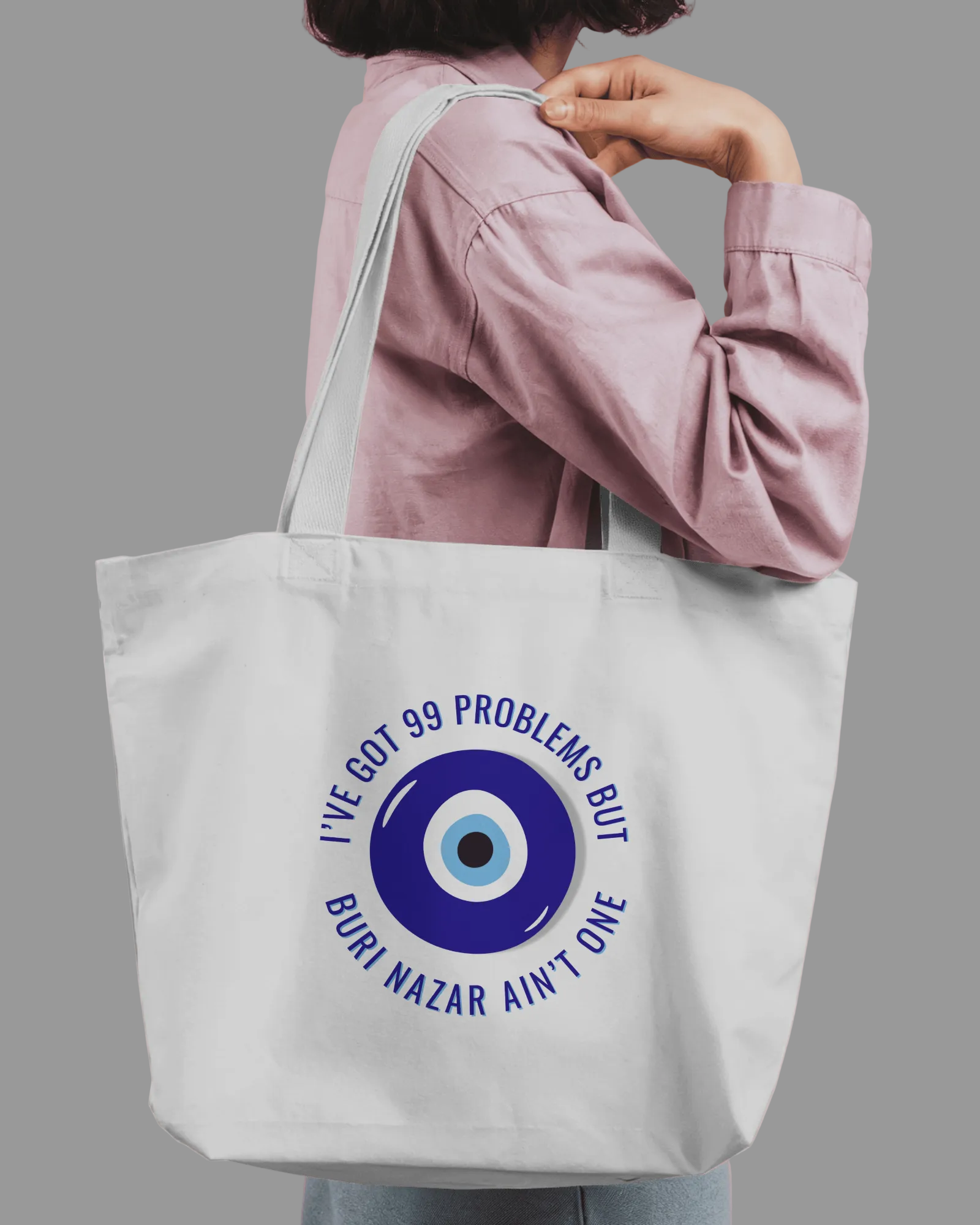 Buri Nazar - Chapter26 large zippered printed tote bag