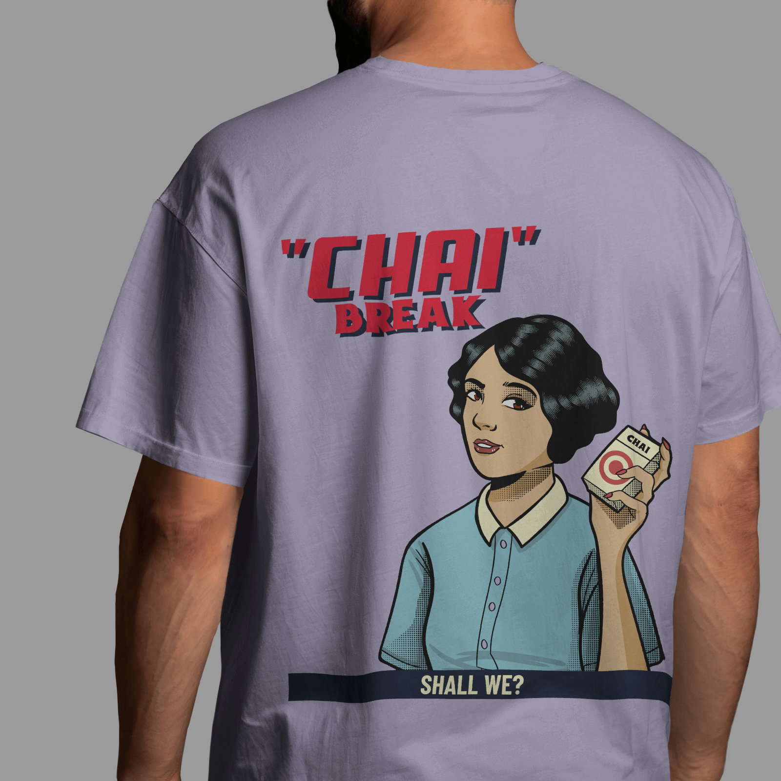 Chai Break - Lavender - Chapter26 premium oversized graphic t-shirt
