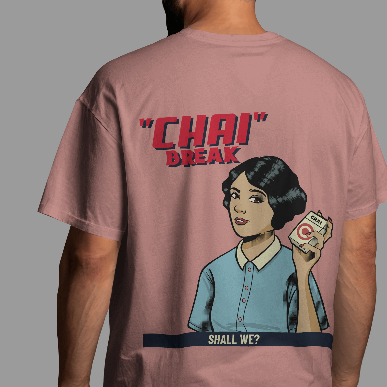 Chai Break - Flamingo - Chapter26 premium oversized graphic t-shirt