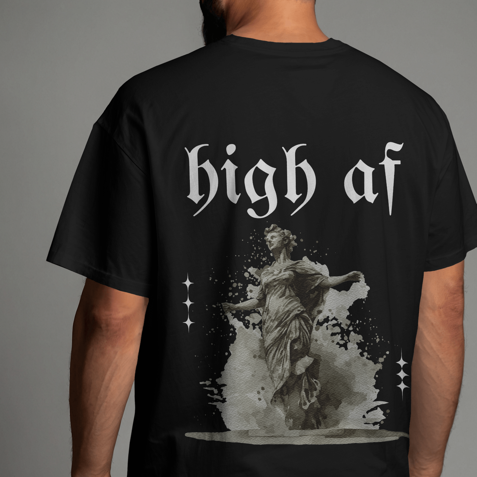 High AF Dark - Black - Chapter26 premium oversized graphic t-shirt